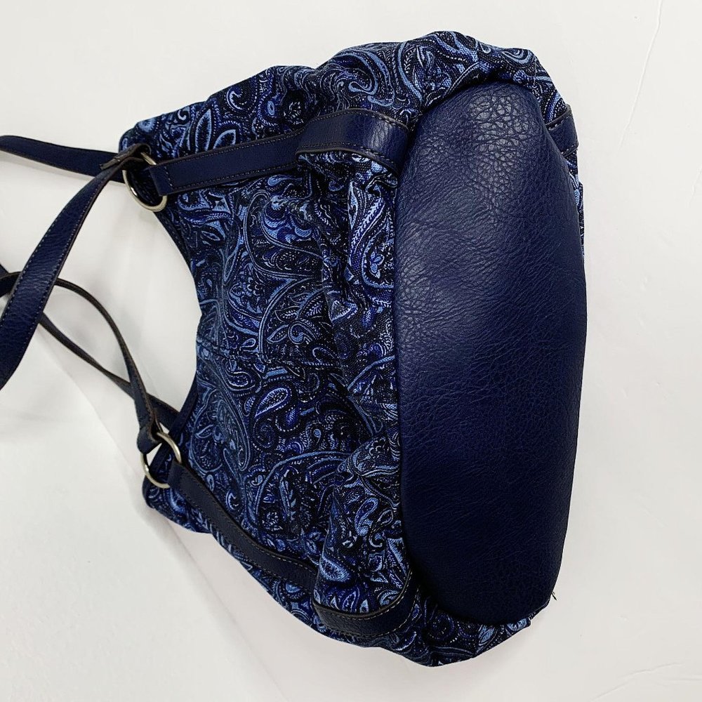 St. John's bay purse blue paisley - Picture 8 of 16